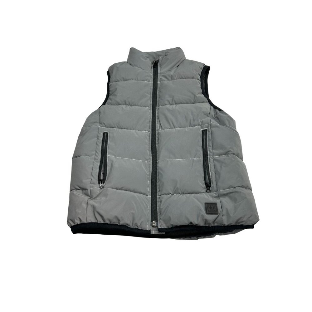 Gap Kids Gray Puffer Vest S Regular Primaloft Insulation Winter Wear